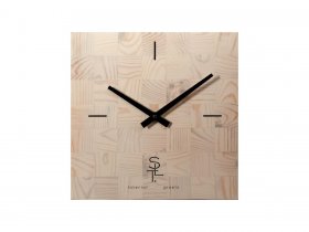 Часы настенные SLT 5196 CHESS WHITE WOOD в Вагайцево - vagajcevo.mebel-nsk.ru | фото