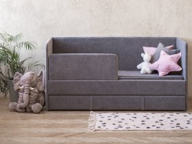 Диван-кровать Happy (темно-серый) в Вагайцево - vagajcevo.mebel-nsk.ru | фото