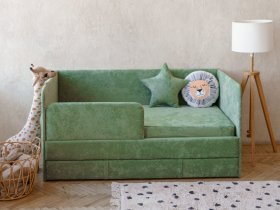 Диван-кровать Happy (зеленый) в Вагайцево - vagajcevo.mebel-nsk.ru | фото