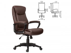 Кресло офисное BRABIX Enter EX-511, коричневое в Вагайцево - vagajcevo.mebel-nsk.ru | фото