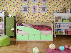 Кровать детская Бабочки 1,8 м в Вагайцево - vagajcevo.mebel-nsk.ru | фото
