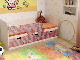 Кровать детская с ящиками 1,86 Минима Hello Kitty в Вагайцево - vagajcevo.mebel-nsk.ru | фото