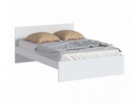 Кровать двуспальная 1,4м Бруклин СБ-3353 (белый) в Вагайцево - vagajcevo.mebel-nsk.ru | фото