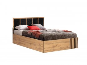 Кровать двуспальная с подъем. мех. 1,6 м Либерти 51.20 в Вагайцево - vagajcevo.mebel-nsk.ru | фото