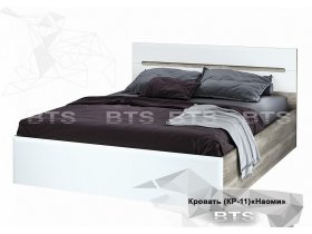 Кровать двуспальная 1,6 м  Наоми КР-11 в Вагайцево - vagajcevo.mebel-nsk.ru | фото