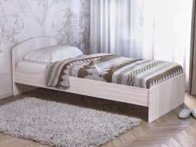Кровать односпальная 80 с низкой спинкой (ясень шимо светлый) в Вагайцево - vagajcevo.mebel-nsk.ru | фото