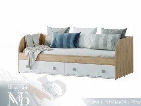 Кровать с ящиками Тренд КР-01 в Вагайцево - vagajcevo.mebel-nsk.ru | фото