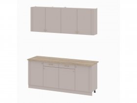 Кухонный гарнитур 2,0м Одетта (меланж/дуб сонома) в Вагайцево - vagajcevo.mebel-nsk.ru | фото