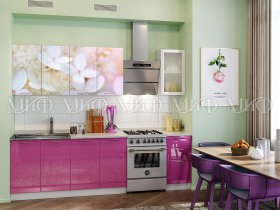Кухонный гарнитур Вишневый цвет в Вагайцево - vagajcevo.mebel-nsk.ru | фото