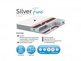 Матрас Silver Five в Вагайцево - vagajcevo.mebel-nsk.ru | фото