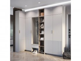 Модульная прихожая Пандора (кашемир/MF03) в Вагайцево - vagajcevo.mebel-nsk.ru | фото