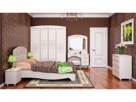 Модульная спальня Каролина в Вагайцево - vagajcevo.mebel-nsk.ru | фото