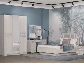 Модульная спальня Лоренцо в Вагайцево - vagajcevo.mebel-nsk.ru | фото