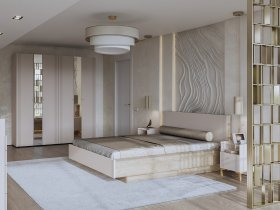 Модульная спальня Одетта (дуб эндгрей/меланж) в Вагайцево - vagajcevo.mebel-nsk.ru | фото