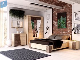 Модульная спальня Санремо в Вагайцево - vagajcevo.mebel-nsk.ru | фото