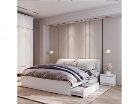 Модульная спальня Симпл в Вагайцево - vagajcevo.mebel-nsk.ru | фото