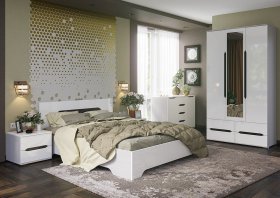 Модульная спальня Валирия в Вагайцево - vagajcevo.mebel-nsk.ru | фото