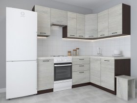Модульная угловая кухня 1,4м*2,1м Лада (пикард) в Вагайцево - vagajcevo.mebel-nsk.ru | фото
