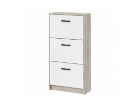 Обувница ОБ-3 Вега (дуб крафт серый/белый) в Вагайцево - vagajcevo.mebel-nsk.ru | фото
