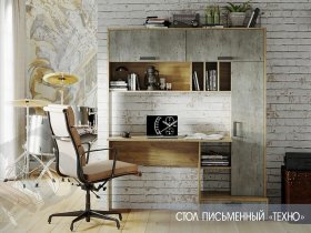 Стол письменный  Техно в Вагайцево - vagajcevo.mebel-nsk.ru | фото