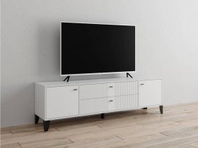 Тумба под ТВ Парус-10 (белый/белый снег) в Вагайцево - vagajcevo.mebel-nsk.ru | фото