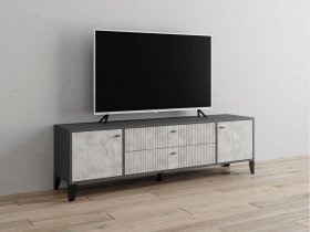 Тумба под ТВ Парус-10 (графит/мальта) в Вагайцево - vagajcevo.mebel-nsk.ru | фото