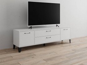 Тумба под ТВ Парус-13 (белый) в Вагайцево - vagajcevo.mebel-nsk.ru | фото